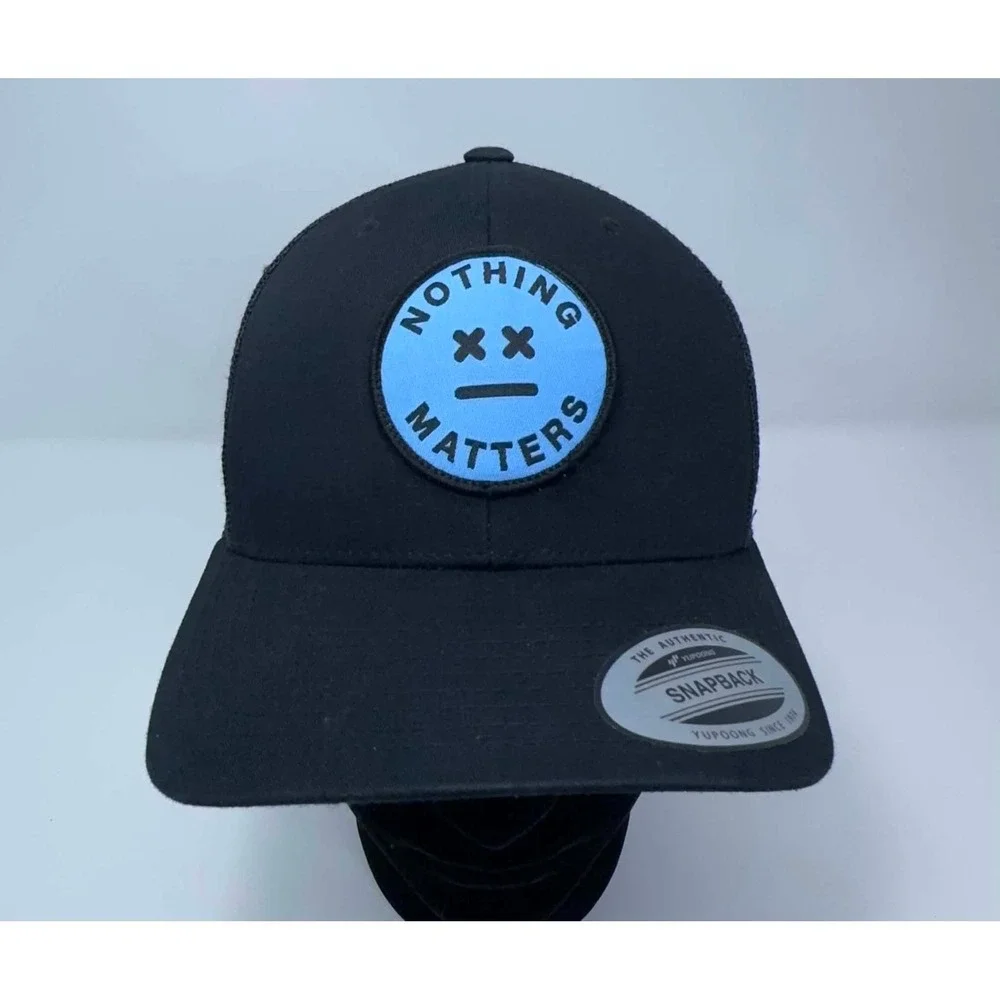 Barstool Sports x‎ Nothing Matters Black Trucker Snapback Hat Adjustable Patch